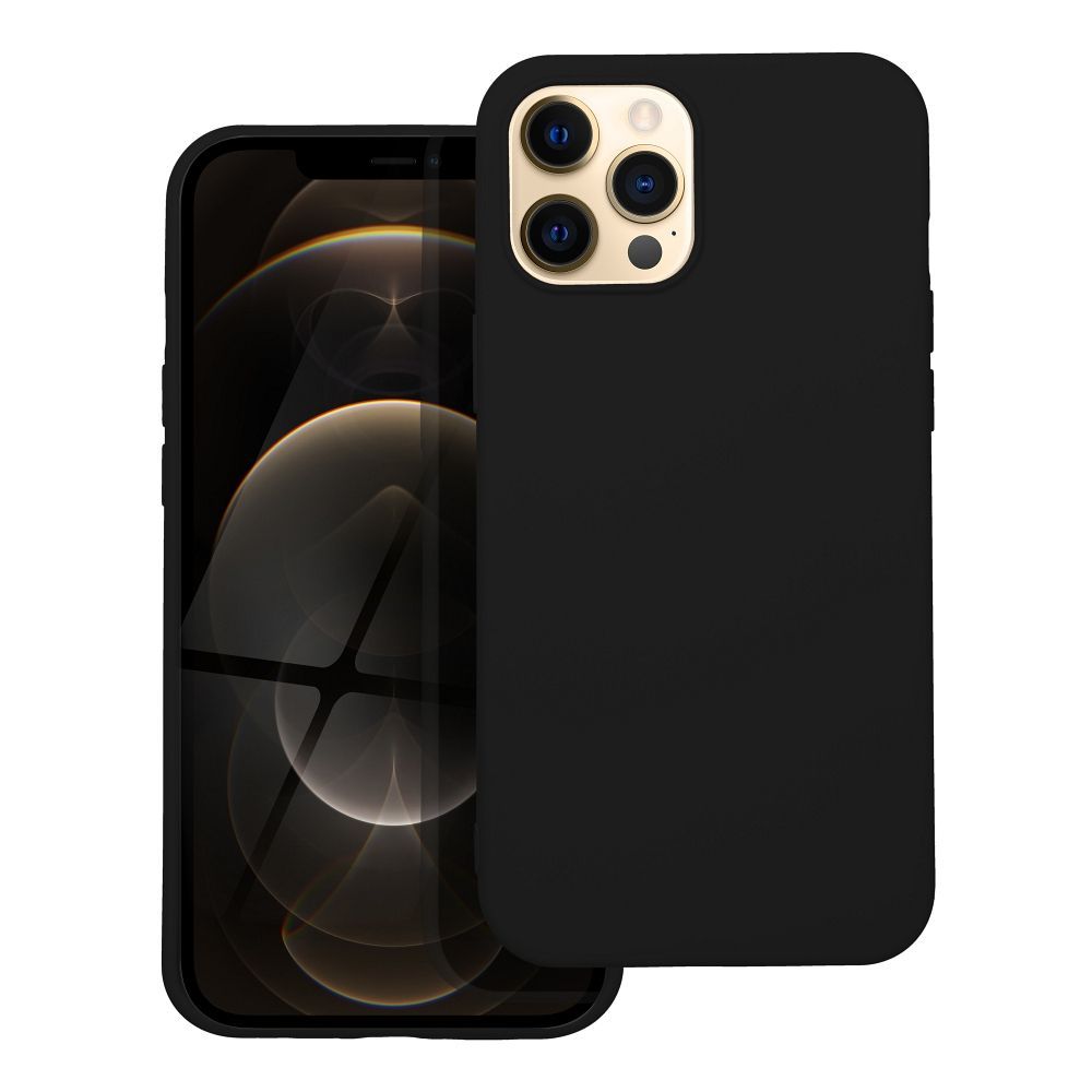 SILICONE case for IPHONE 12 Pro Max black - Image 1