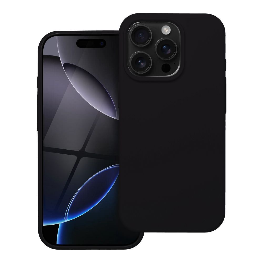 SILICONE case for IPHONE 16 Pro black - Image 1