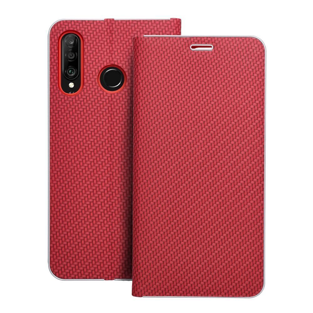 LUNA Book Carbon for HUAWEI P30 Lite red LUNA Book Carbon for HUAWEI P30 Lite red - Image 1
