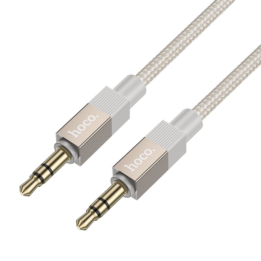 Cable AUX Jack 3,5 mm (male) to Jack 3,5 mm (male) Hoco 1 m UPA32 gold - Image 1