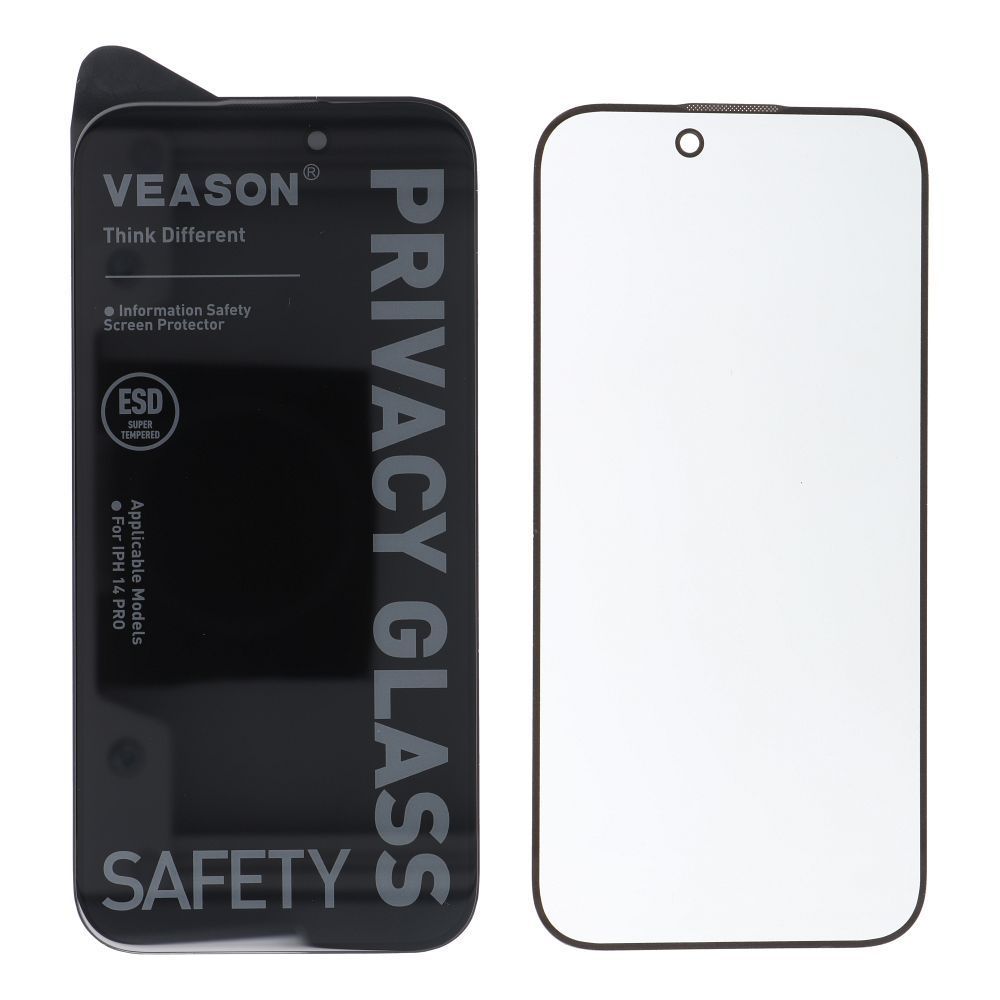 6D Pro Veason Privacy Glass - for Iphone 12 / 12 Pro black - Image 2