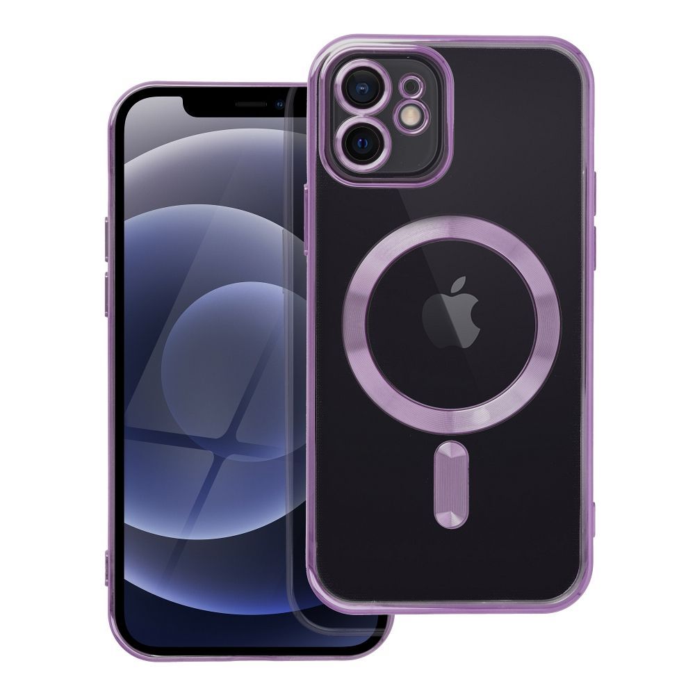 ELECTRO MAG COVER case compatible with MagSafe for IPHONE 12 deep purple - Image 1