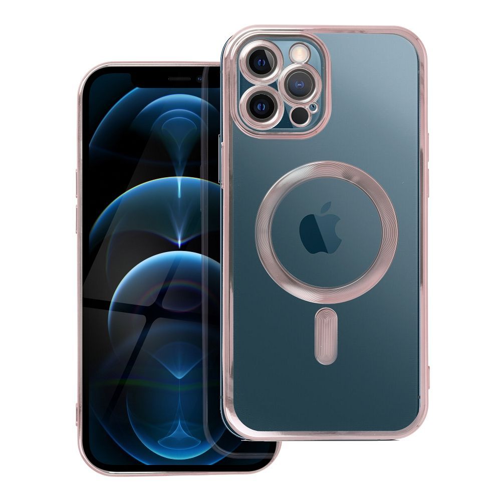 ELECTRO MAG COVER case compatible with MagSafe for IPHONE 12 Pro Max rose gold - Image 1