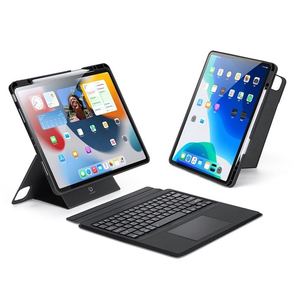 DUX DUCIS case DK foldable with Wireless Keyboard for iPad Air 13 (2024)/Pro 12.9 (2020/2021/2022) black - Image 2