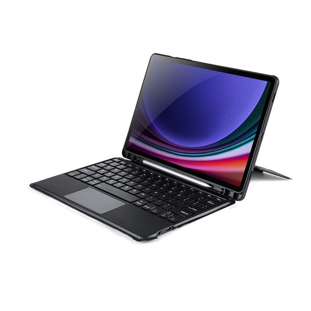 DUX DUCIS case DK foldable with Wireless Keyboard for SAMSUNG Tab S9/S9FE/S10FE black - Image 1