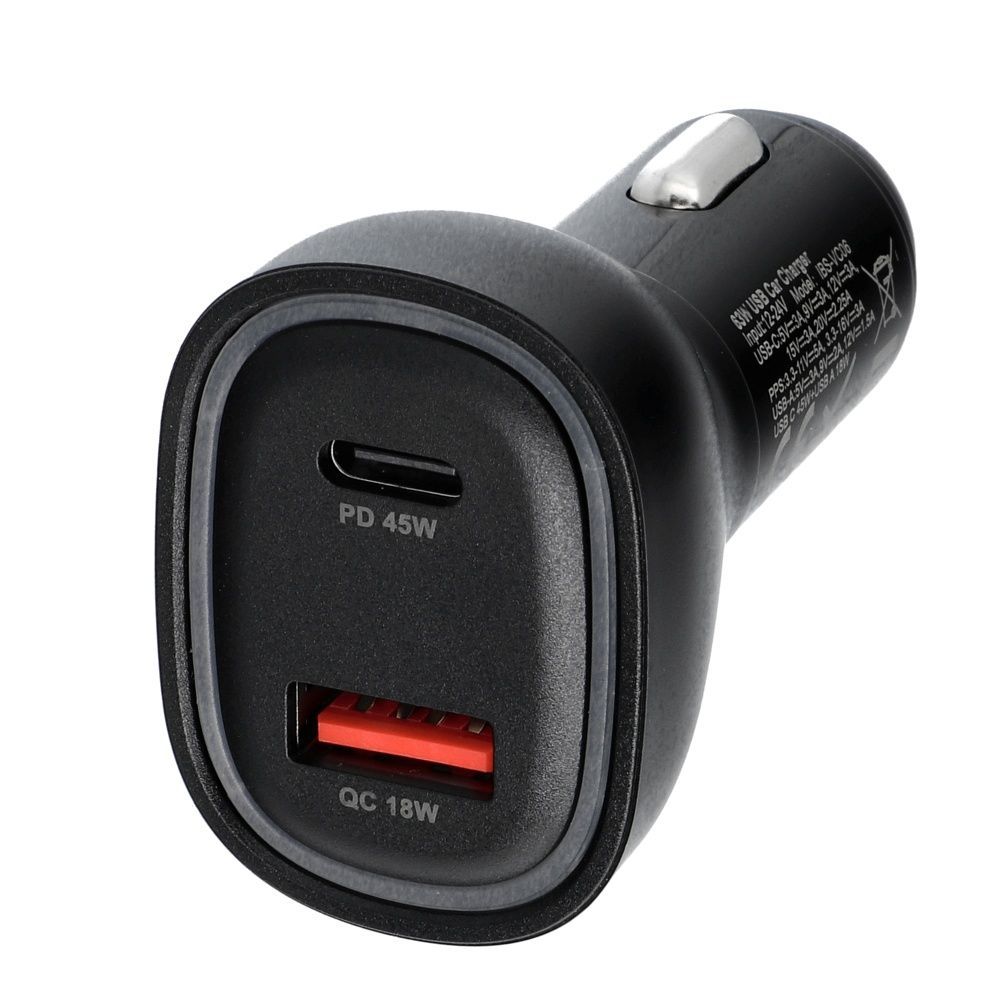 BLUE STAR car charger 3A 63W Type C + USB A PD QC3.0 AFC PPS SFC2.0 black - Image 2