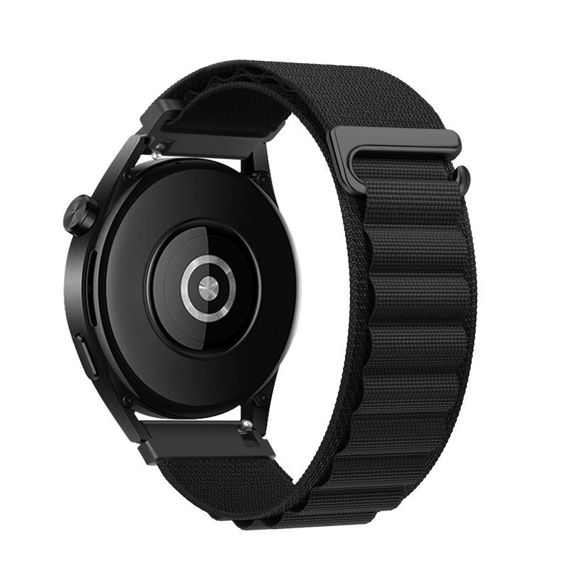 Strap to Samsung Galaxy Watch Forcell F-Design FS05 polyester fiber buckle 22 mm black - Image 1