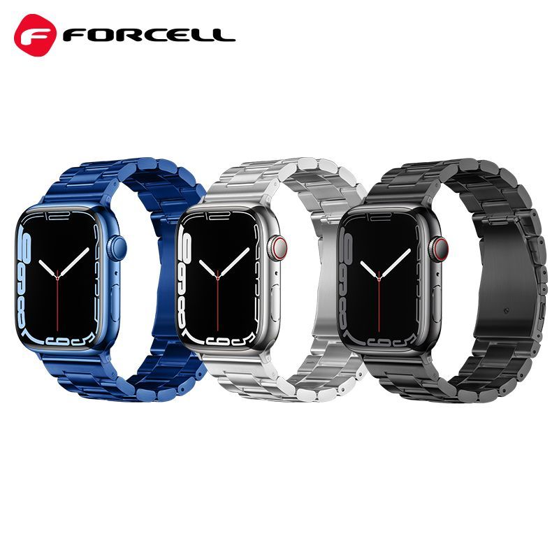 Strap to Apple Watch Forcell F-Design FA10 steel clasp 42 / 44 / 45 / 49 mm black - Image 2