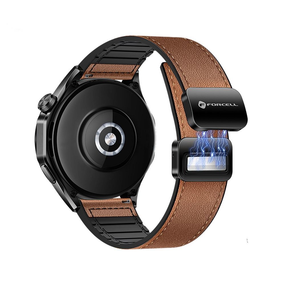 Strap to Samsung Galaxy Watch Forcell F-Design FS20 magnetic eco-friendly leather 22 mm brown Strap to Samsung Galaxy Watch Forcell F-Design FS20 magnetic eco-friendly leather 22 mm brown - Image 1