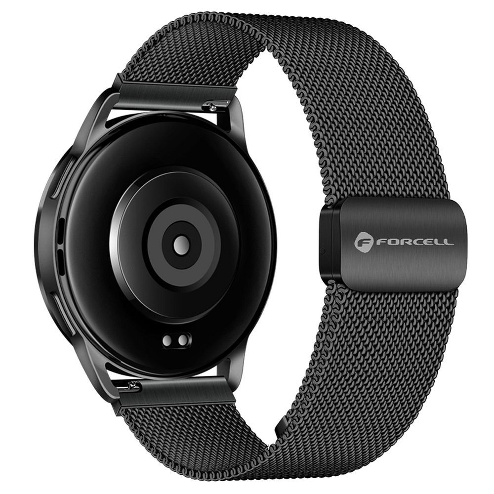 Strap to Samsung Galaxy Watch Forcell F-Design FS11 magnetic steel 20 mm black - Image 1