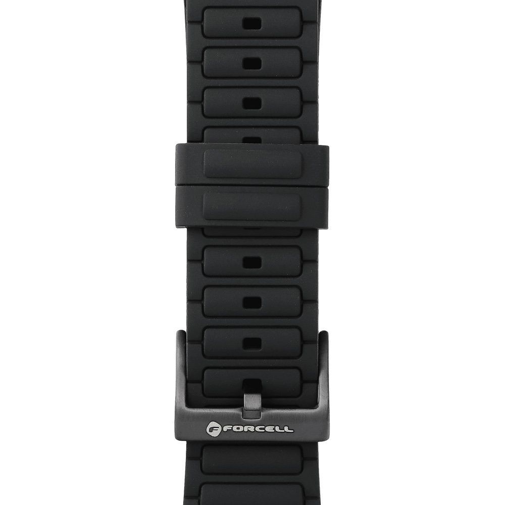 Strap to Apple Watch Forcell F-Design FA06 silicone holes 38 / 40 / 41 mm black - Image 2