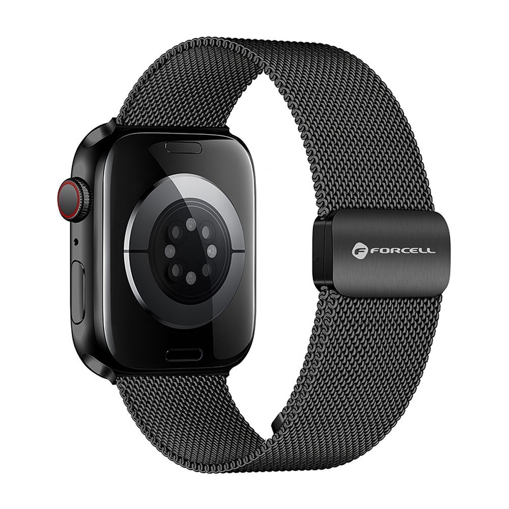 Strap to Apple Watch Forcell F-Design FA14 magnetic steel 42 / 44 / 45 / 49 mm black - Image 1