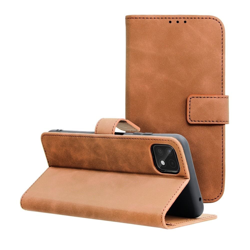 TENDER Book Case for SAMSUNG A22 5G brown TENDER Book Case for SAMSUNG A22 5G brown - Image 1