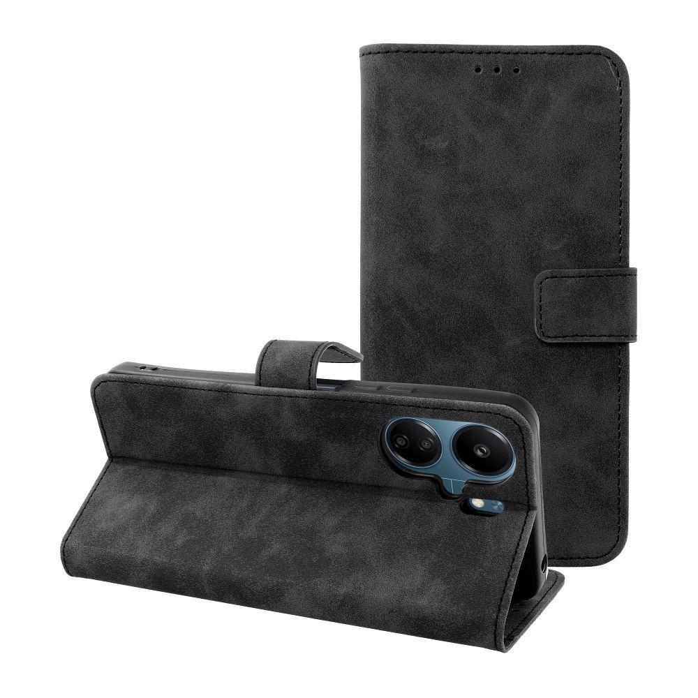 TENDER Book Case for XIAOMI Redmi 13C / POCO C65 black - Image 1