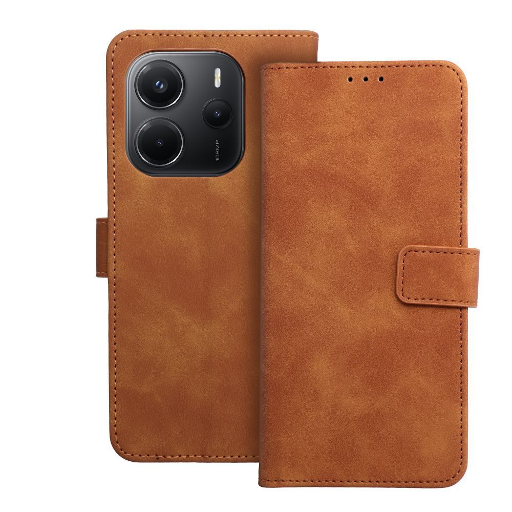 TENDER Book Case for XIAOMI Redmi Note 14 4G (GLOBAL - 164,84mm x 78,15mm x 8,16mm) brown TENDER Book Case for XIAOMI Redmi Note 14 4G (GLOBAL - 164,84mm x 78,15mm x 8,16mm) brown - Image 1