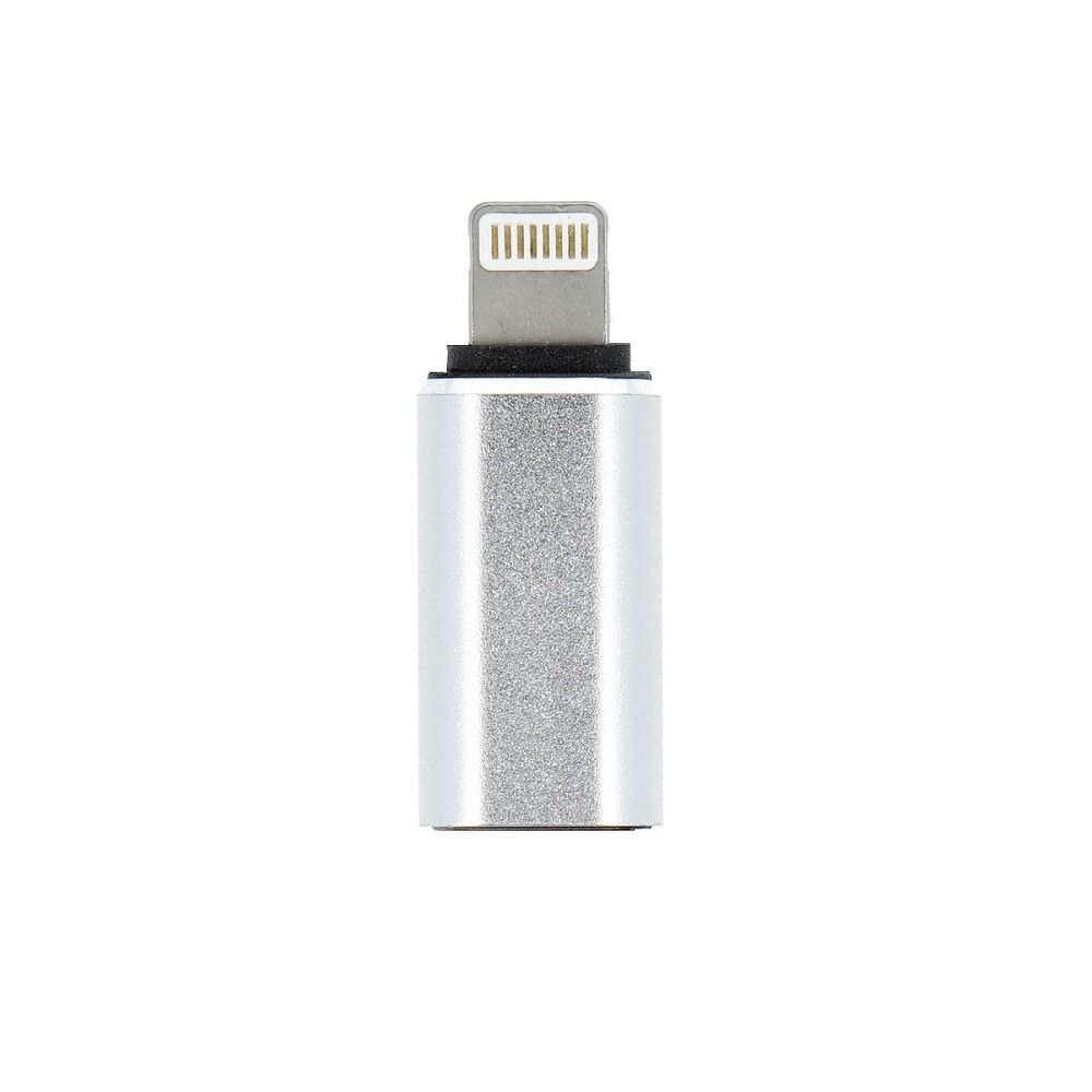 Adapter Type C (female) to Lightning (male) silver Adapter Type C (female) to Lightning (male) silver - Image 1