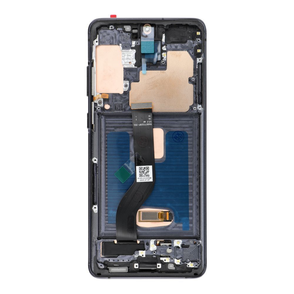 LCD Display for SAMSUNG S20 Plus Black SOFT OLED with frame - Image 1