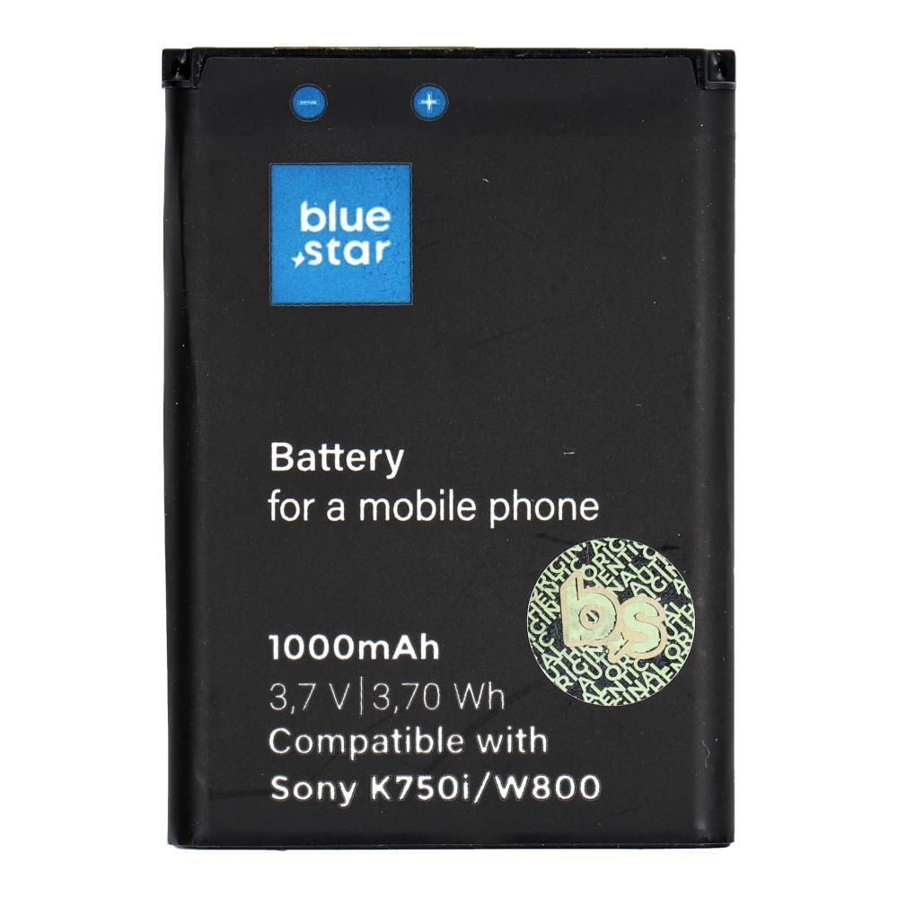 Battery for Sony Ericsson K750i / W800 / W550i / Z300 1000 mAh Blue Star Premium Battery for Sony Ericsson K750i / W800 / W550i / Z300 1000 mAh Blue Star Premium - Image 1