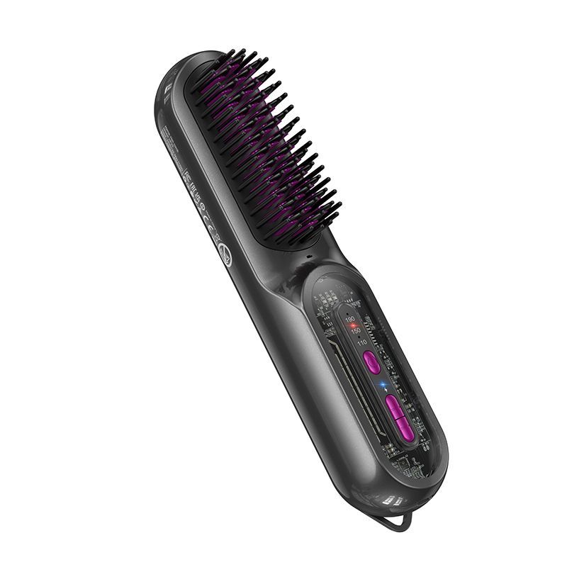 Hair straightener Hoco with comb HP45 gray Hair straightener Hoco with comb HP45 gray - Image 1