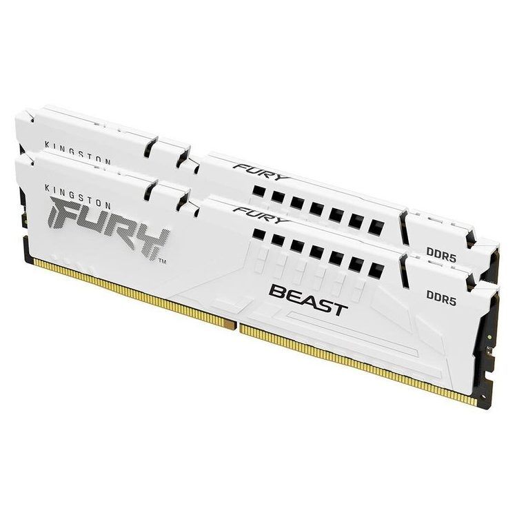 KINGSTON Memory KF560C36BWE2K2-32  FURY BEAST WHITE DDR5, 6000MT/s, 32GB KIT - Image 1