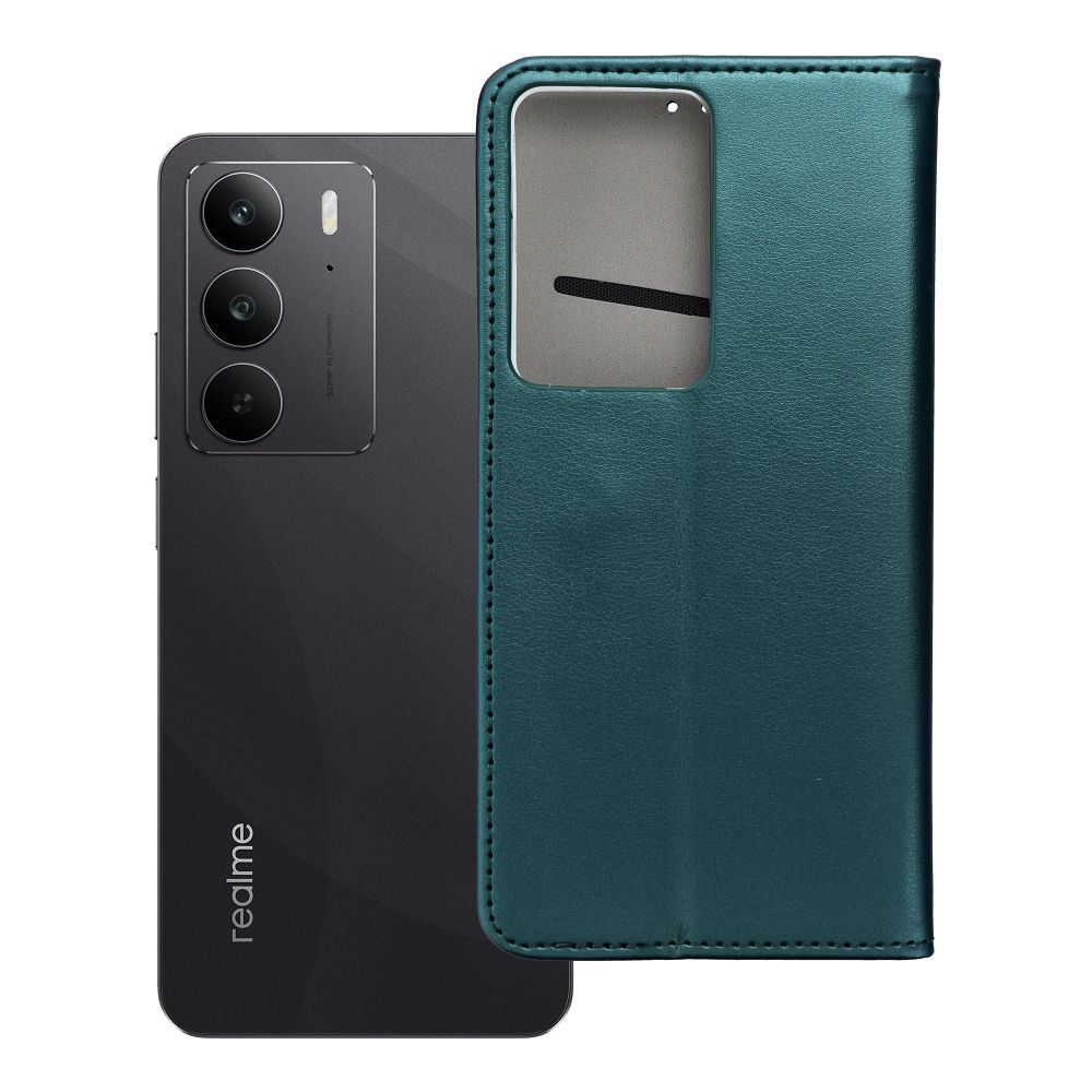 SMART MAGNETO Book case for REALME C75 dark green - Image 1