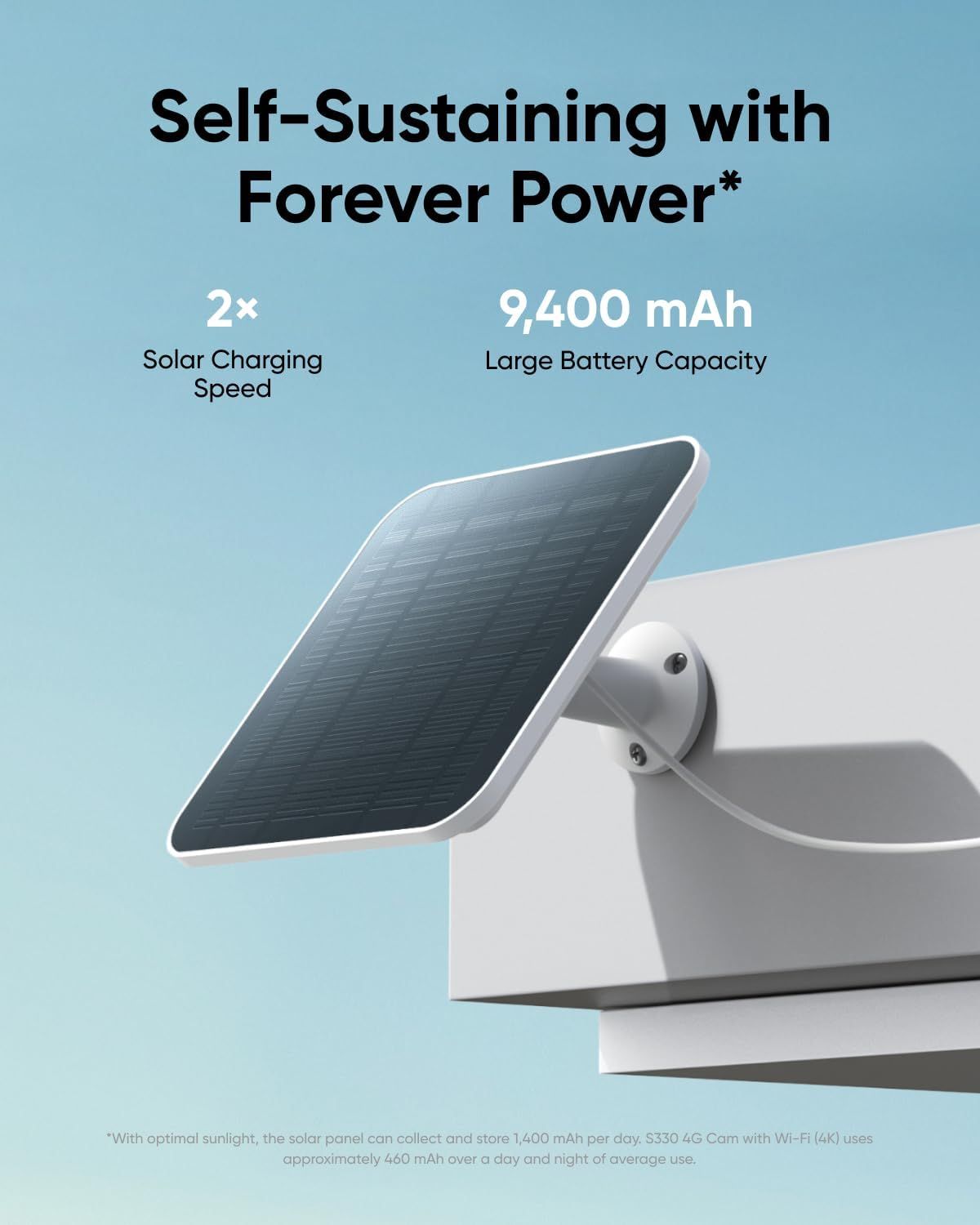 ANKER Eufy 4G LTE Cam S330 4K Pan and Tilt with Solar Panel Kit - Image 2