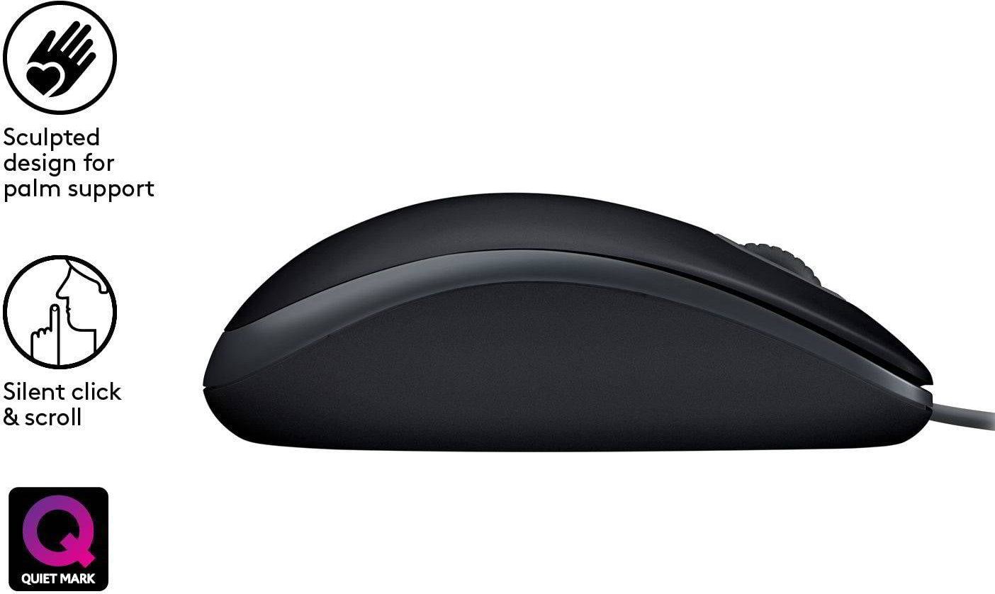 LOGITECH Mouse Wired B110 Silent - Image 2