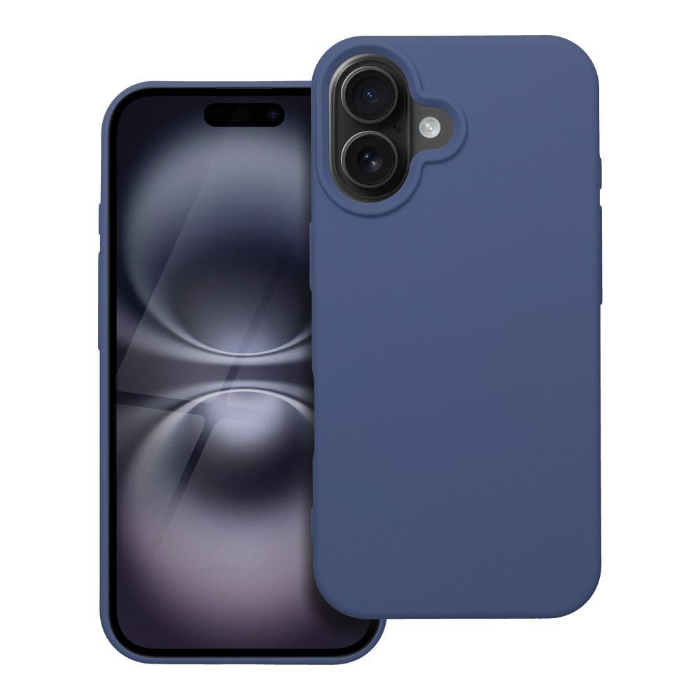 SILICONE case for IPHONE 16 blue - Image 1