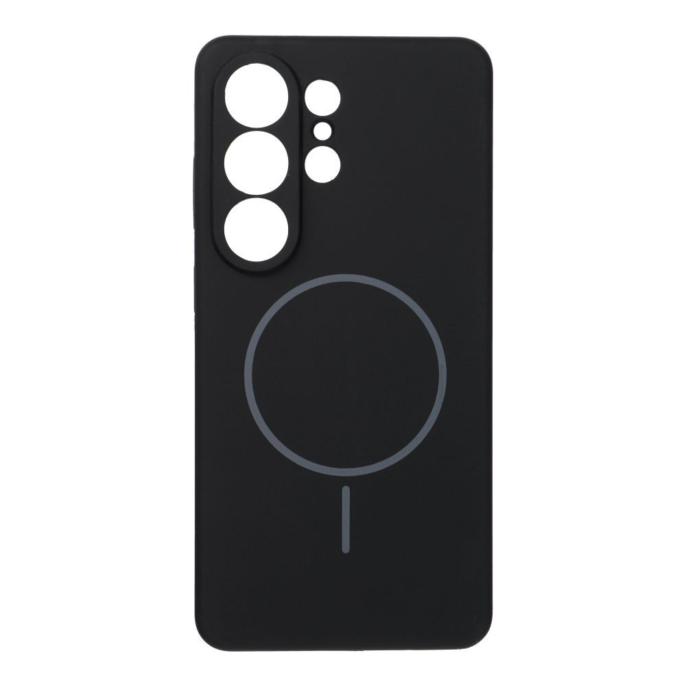 Case SILICONE 2mm for SAMSUNG S26 Ultra compatible with MagSafe black - Image 1