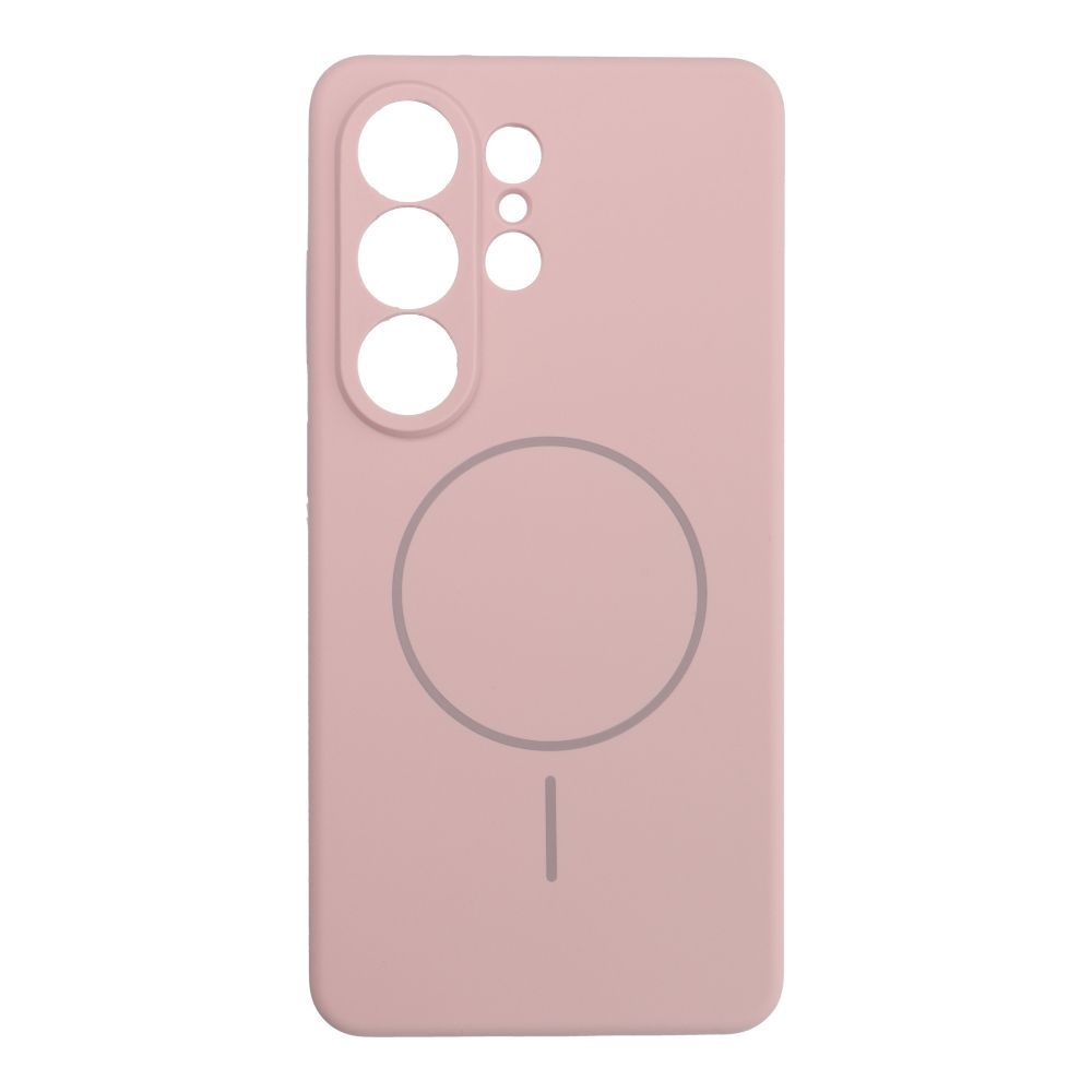 Case SILICONE 2mm for SAMSUNG S26 Ultra compatible with MagSafe sand pink - Image 1