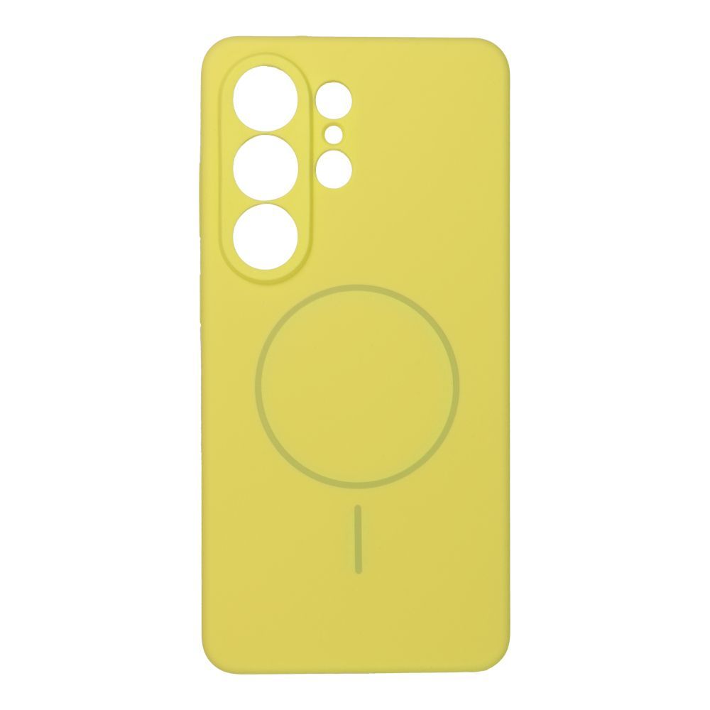 Case SILICONE 2mm for SAMSUNG S26 Ultra compatible with MagSafe lemon - Image 1