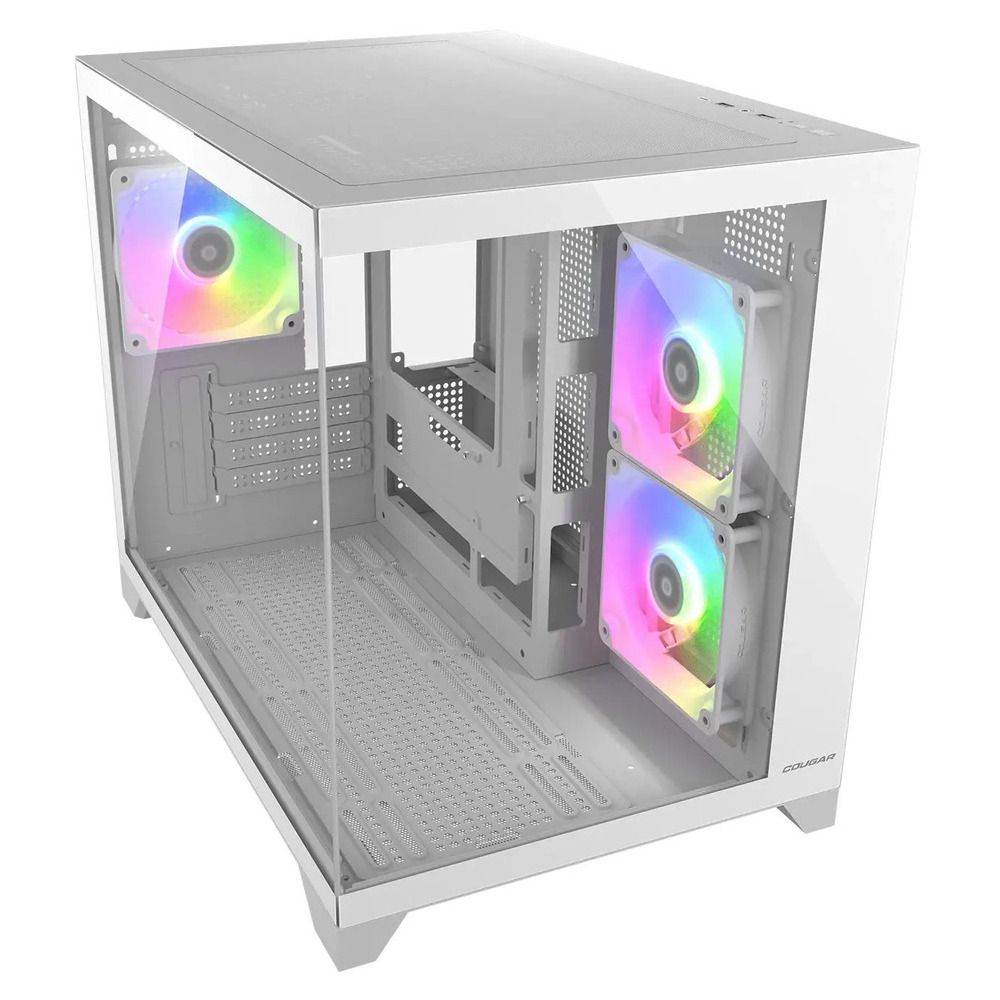 CC-COUGAR Case FV150 Mini RGB, Micro ATX White - Image 2