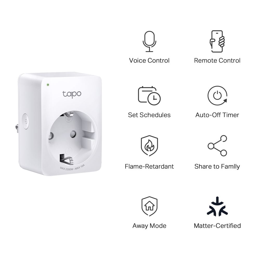 TP-LINK Smart Plug Mini Tapo P100M - Image 2