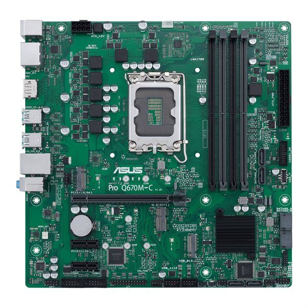 ASUS PRO Q670M-C-CSM S1700/DDR5/2xDP+HDMI/vPro/24-7/µATX - Image 1