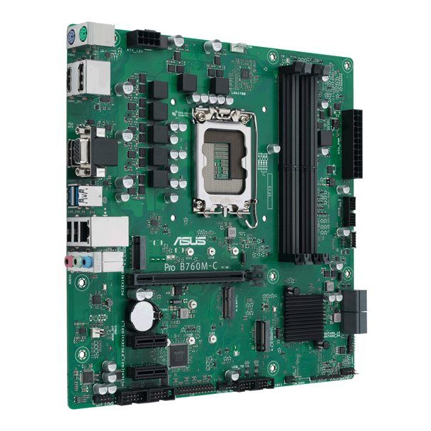 ASUS PRO B760M-C-CSM S1700/DDR5/2xDP-HDMI-VGA/24-7/µATX Optional: 2x COM, 1x LPT - Image 2