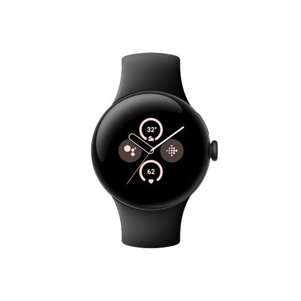 Google Pixel Watch 2 matte black aluminum 41mm obsidian active band - Image 1