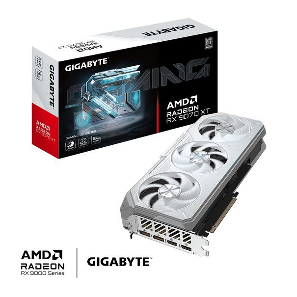 GIGA VGA 16GB Radeon RX9070XT GAMING OC-ICE-16G 2xDP/2xHDMI Radeon RX 9070 XT GAMING OC ICE 16G - Image 2