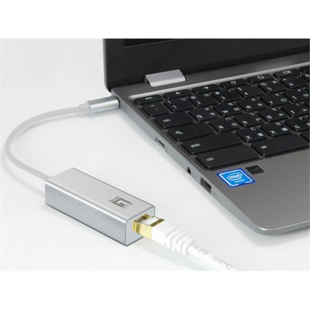 LevelOne Adapter USB-C -> GBit-LAN USB-0402 V4 - Image 2