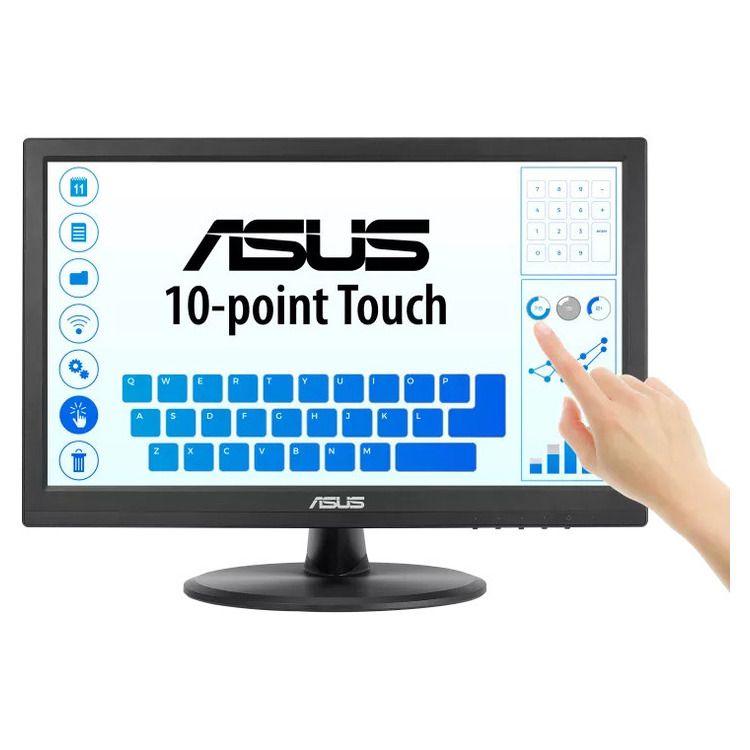 ASUS Monitor ASUS VT169HE, 15.6'' Touch 10-point,  FHD, 5ms, 60Hz IPS, HDMI, D-SUB, Eye Care+ Technology, 3YearsW - Image 1