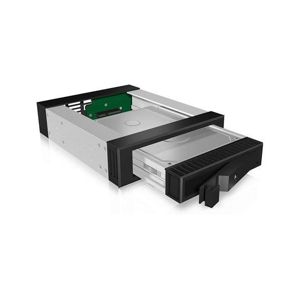 Wechselrahmen ICY-BOX IB-129SSK-B SATA Mobile Rack  1x 3,5"/2,5" SATA/SAS HDD zu 1xSATA Host - Image 1