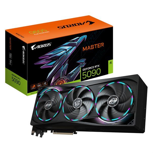 GIGA VGA 32GB RTX5090 AORUS MASTER 32G 3xDP/HDMI AORUS GeForce RTX 5090 MASTER 32G - Image 1