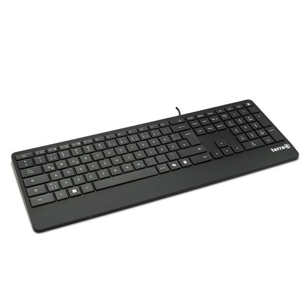 TERRA Keyboard 4000 Corded [DE] USB black Copilot  QWERTZ, 105 Tasten, kabelgebunden, 1,80m - Image 2