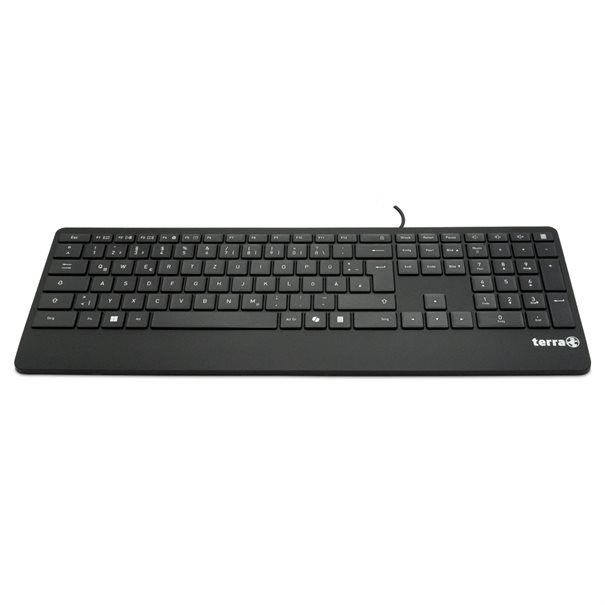 TERRA Keyboard 4000 Corded [DE] USB black Copilot  QWERTZ, 105 Tasten, kabelgebunden, 1,80m - Image 1