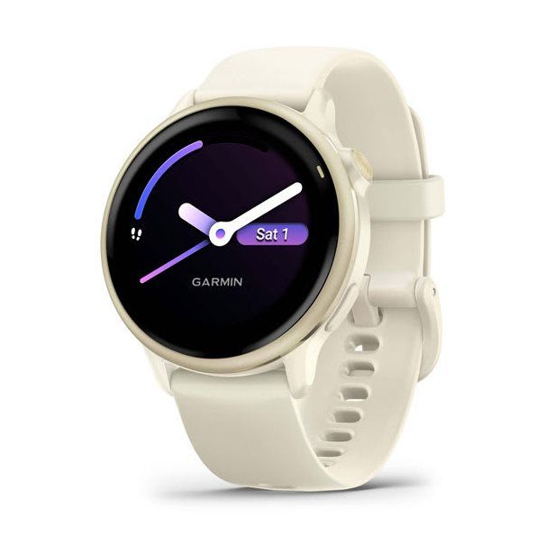 Garmin Vivoactive 6 Smartwatch bone/lunargold - Image 1
