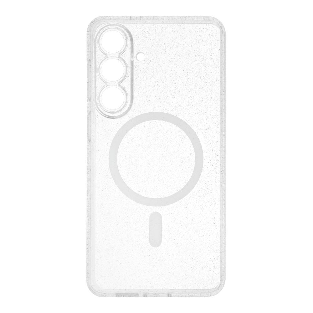 Case for Samsung S26 PLUS Clear Mag Cover (STR / CAMERA PROTECTION) compatible with MagSafe transparent glitter - Image 1