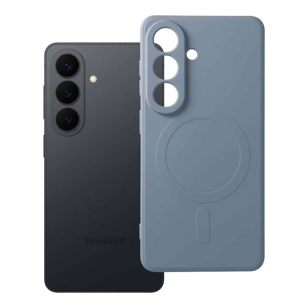 SILICONE MAG COVER case compatible with MagSafe for SAMSUNG S26 light blue - Image 1