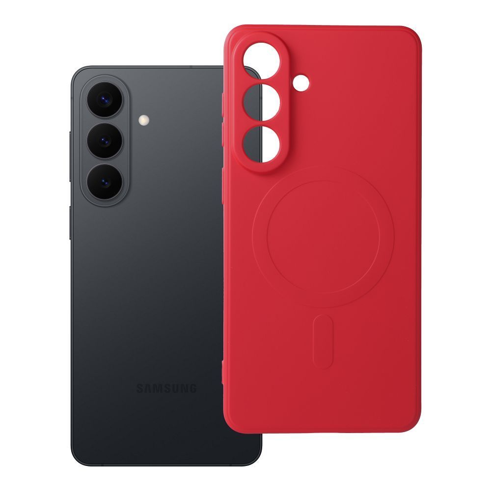 SILICONE MAG COVER case compatible with MagSafe for SAMSUNG S26 Plus red SILICONE MAG COVER case compatible with MagSafe for SAMSUNG S26 Plus red - Image 1