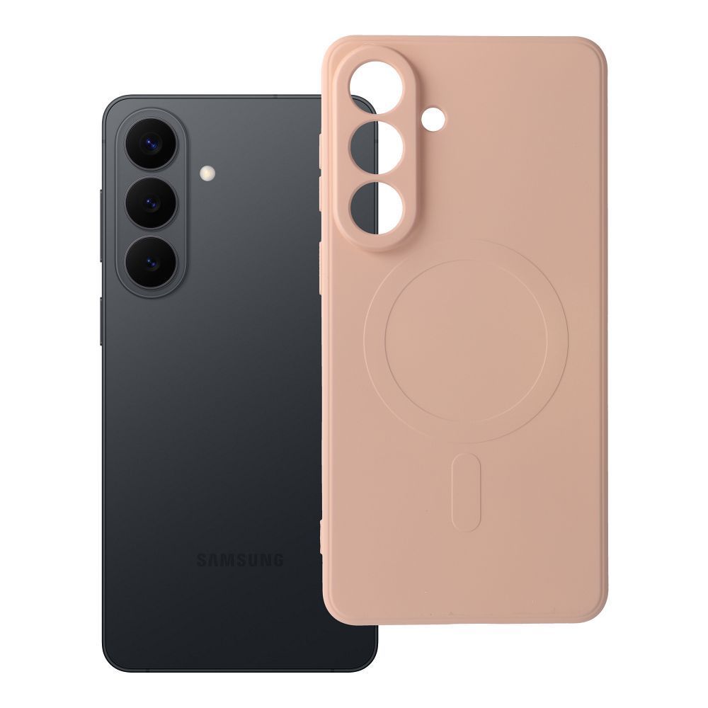 SILICONE MAG COVER case compatible with MagSafe for SAMSUNG S26 Plus pink SILICONE MAG COVER case compatible with MagSafe for SAMSUNG S26 Plus pink - Image 1