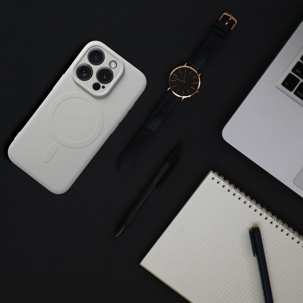 SILICONE MAG COVER case compatible with MagSafe for SAMSUNG S26 Plus grey titatnium - Image 2