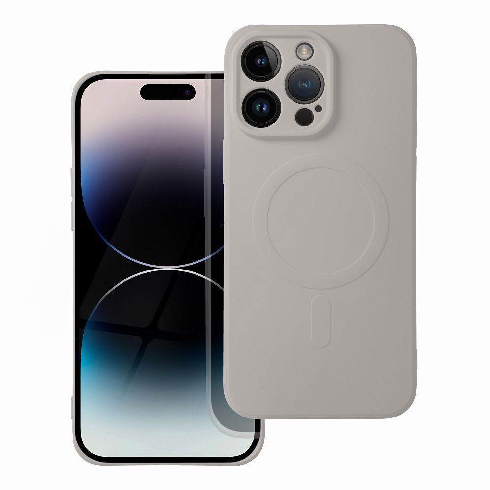 SILICONE MAG COVER case compatible with MagSafe for SAMSUNG A57 grey titatnium - Image 1